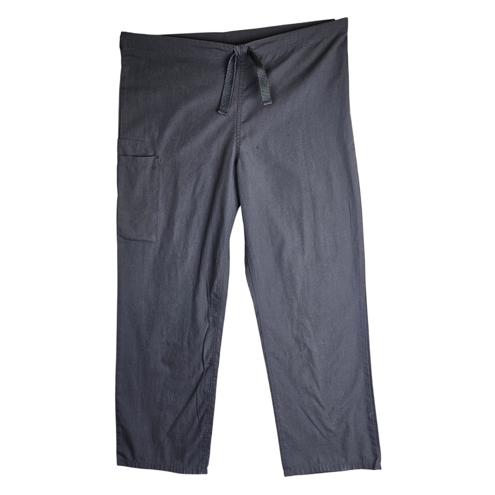 Cherokee Workwear Scrubs Pants Bundle Small Pewter Grey Cargo Drawstring Unisex